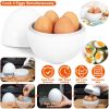 Microwave Egg Boiler Soft Medium Hard Egg Steamer - White