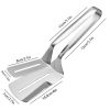 1pc Tong Flipping Spatula - Stainless Steel