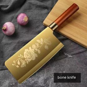 Gold Alloy Knife Set (Option: Titanium Bone Cutting Knife)