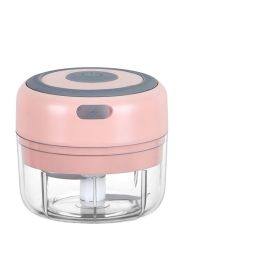 Mini Electric Wireless Vegetable Crusher (Option: Pink-USB)