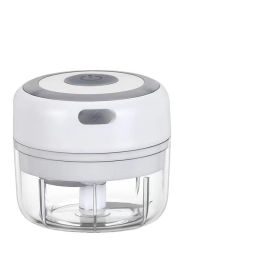 Mini Electric Wireless Vegetable Crusher (Option: White-USB)