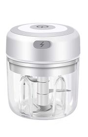 Mini Electric Wireless Vegetable Crusher (Option: White250ML-USB)