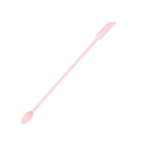 Double Ended Mini Silicone Scraper Spoon (Option: Nordic Pink Medium Single)