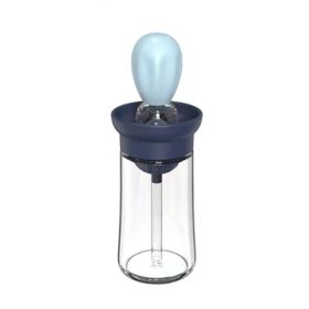 Glass Oil Bottle Dispenser (Color: Blue)