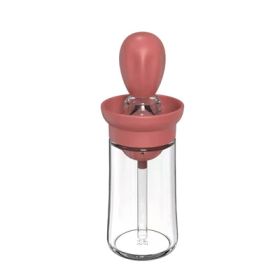 Glass Oil Bottle Dispenser (Color: Red)