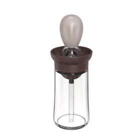 Glass Oil Bottle Dispenser (Color: Brown)