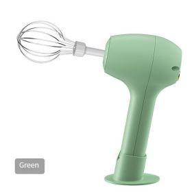 Wireless Electric Mixer (Color: Green)