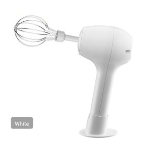 Wireless Electric Mixer (Color: White)