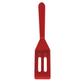 Mini Slotted Turner Spatula (Color: Red)