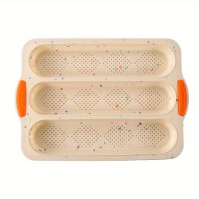 1pc; Silicone Baguette, French Bread Baking Pan (Color: Multi Color)