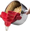 Kitchen Snap N Strain Pot Strainer