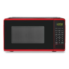 0.7 cu. ft. Countertop Microwave Oven, 700 Watts , New (actual_color: red)