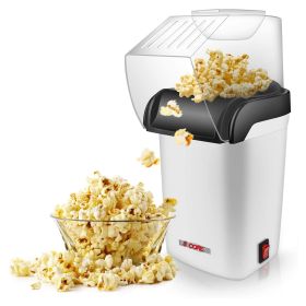 Hot Air Electric Popcorn Machine (Color: White)